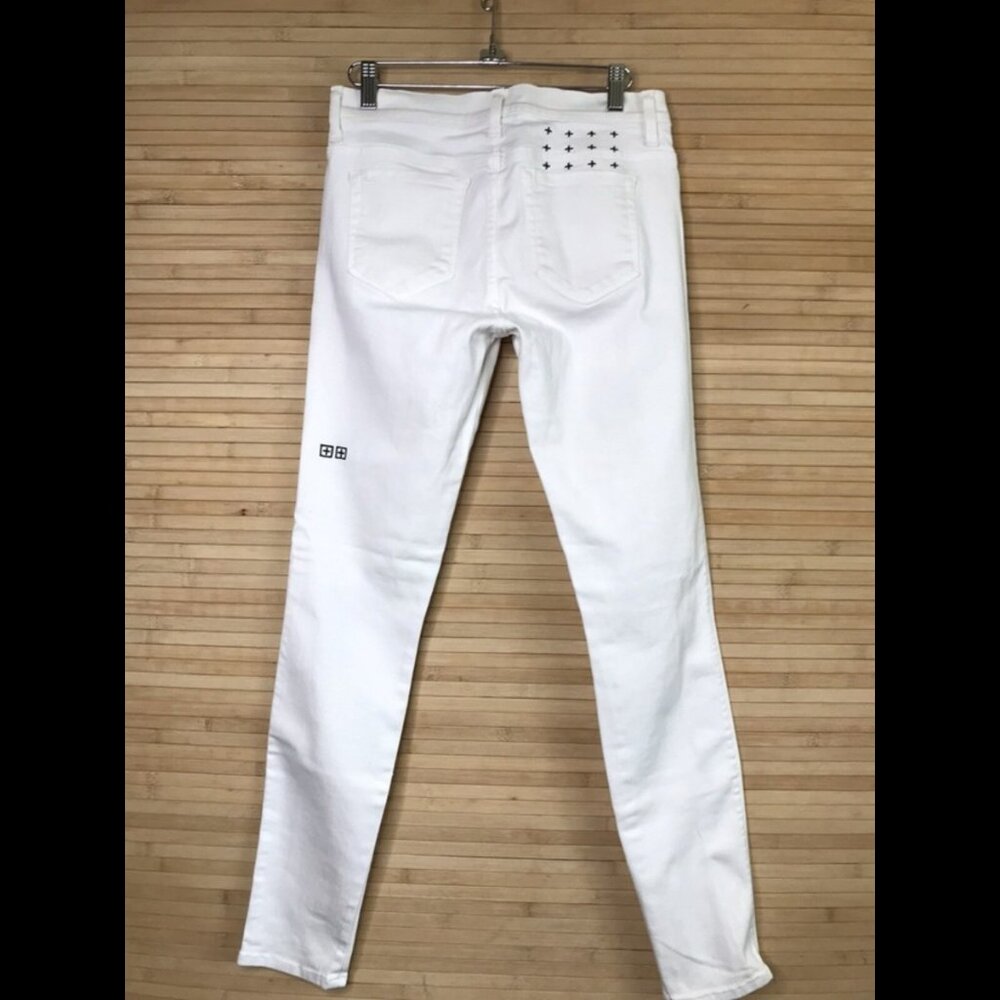 Ksubi Hight Wasted Crop White Jeans | Size 25